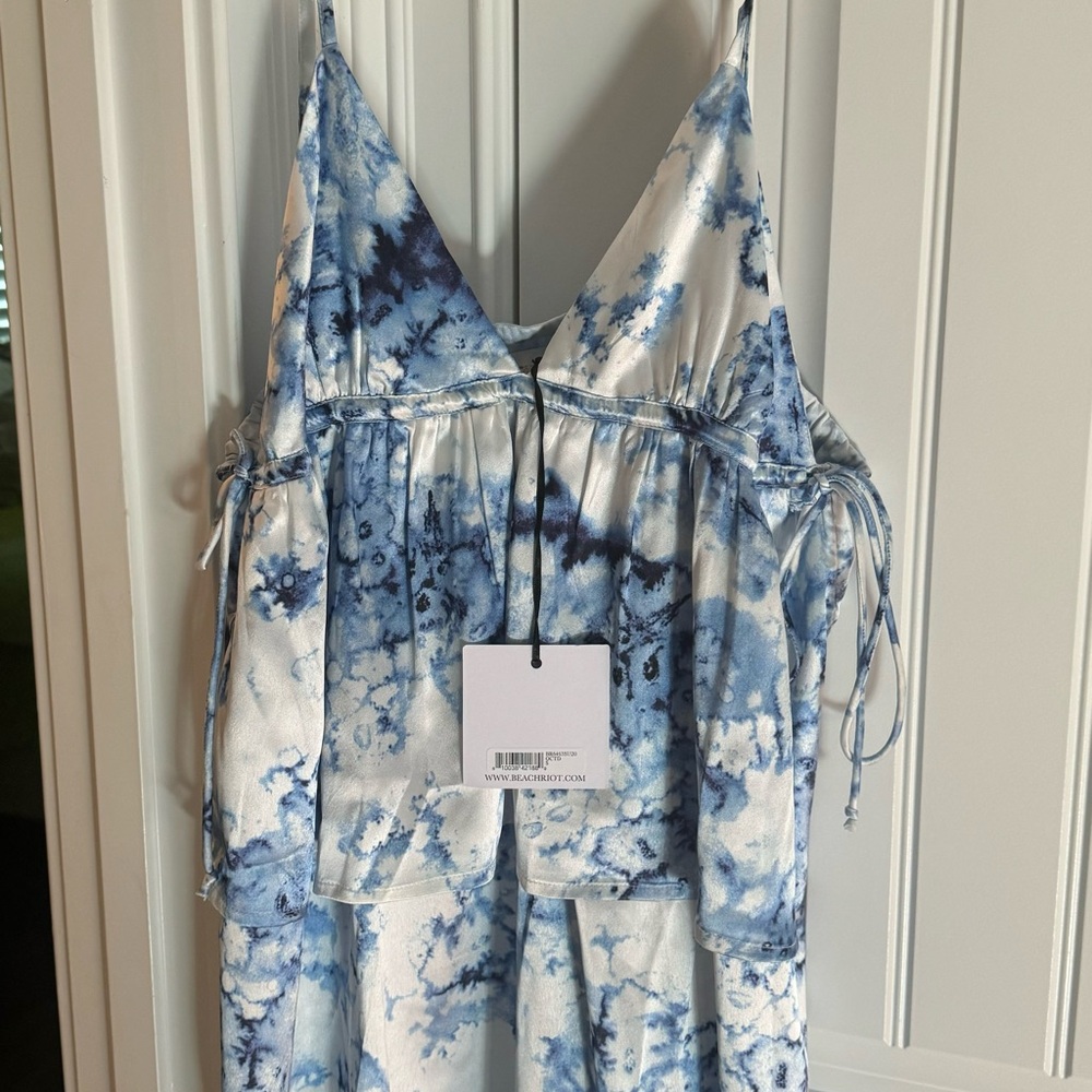 Beach Riot Ocean Tie Dye Kate Mini Tiered Dress